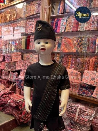 Kids Ethnic Wear with Topi